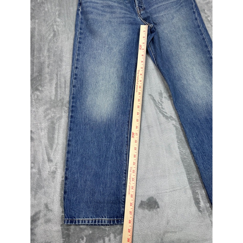 Levis 501 90s Selvedge Denim Jeans Womens 28x30 Blue Straight Leg A1959-0063 NWT - Picture 4 of 16